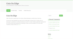 Desktop Screenshot of coinonedge.com