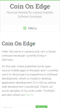 Mobile Screenshot of coinonedge.com