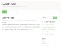 Tablet Screenshot of coinonedge.com